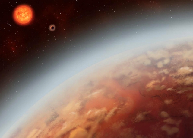 K2-18b, impresión artística K2-18b, impresión artística