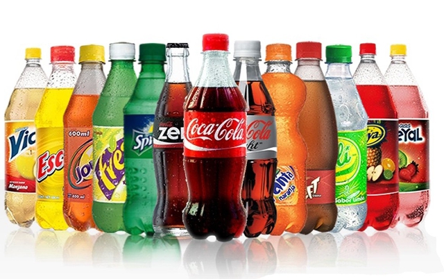 Populares bebidas azucaradas Populares bebidas azucaradas