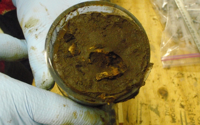 Muestras de sedimentos bajo el giro océanico del Pacífico sur Muestras de sedimentos bajo el giro océanico del Pacífico sur