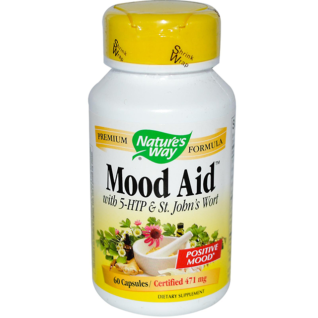 Un buen estado de ánimo. Suplemento que mezcla Hypericum (St. John's wort) con el aminoácido 5-Hidroxitriptófano Suplemento basado en plantas