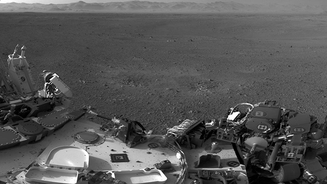 Curiosity en Marte y el cráter Gale