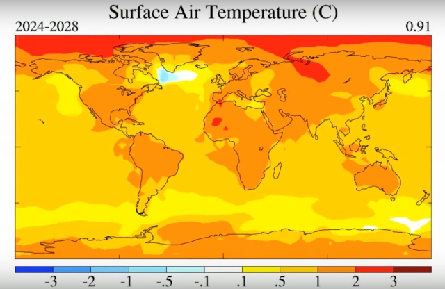Simulación del clima futuro. NASA