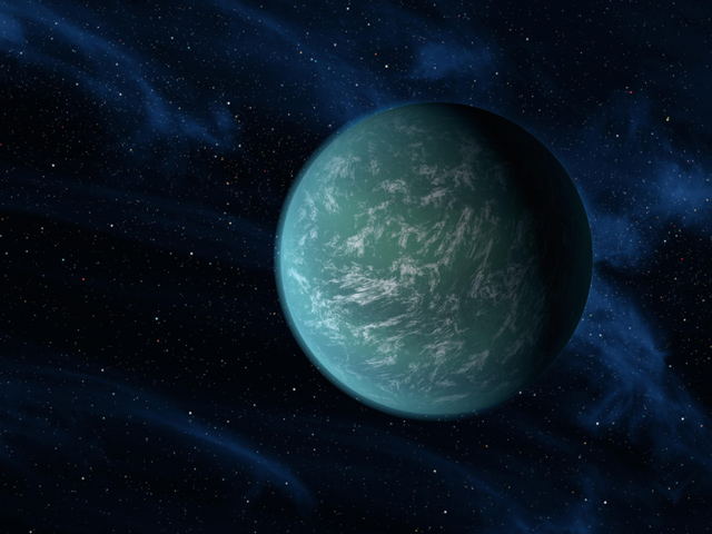 Interpretación artística de Kepler-22b