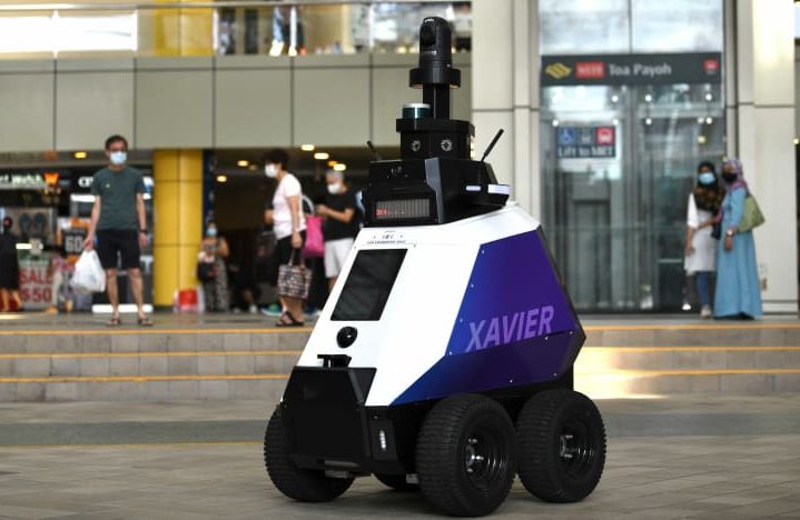Xavier, patrulla robot de Singapur